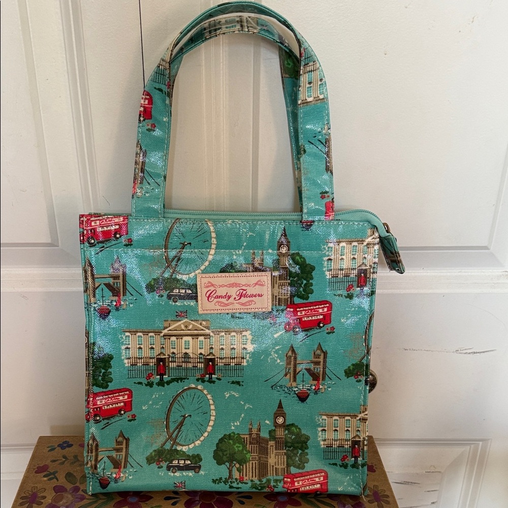 Candy Flowers London Print Insulated Tote Bag